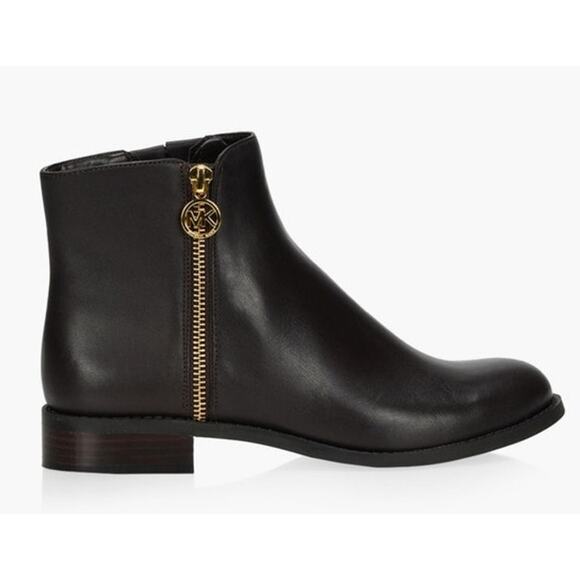 MICHAEL KORS Women's NEW Brown Leather Lainey Flat Bootie | Size 6 | NWOB - Picture 1 of 7